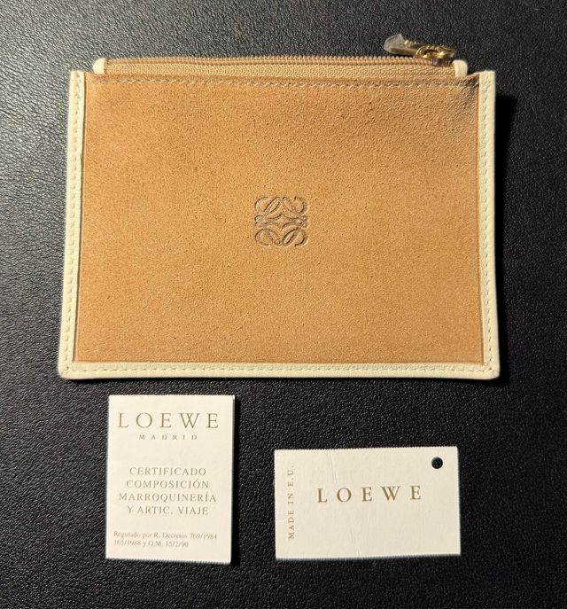 Monedero Loewe piel beige