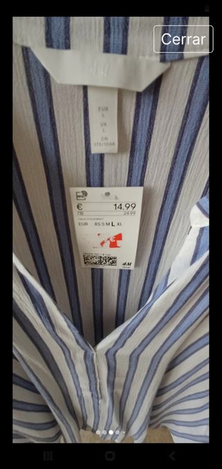 Blusa rayas azul-blanco - Talla 6