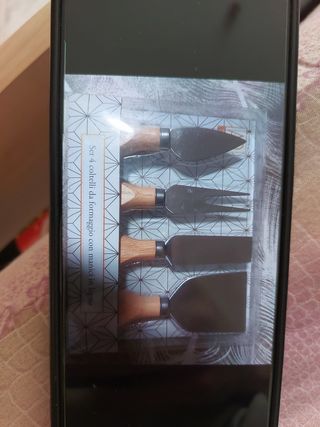 Set 4 coltelli formaggio legno