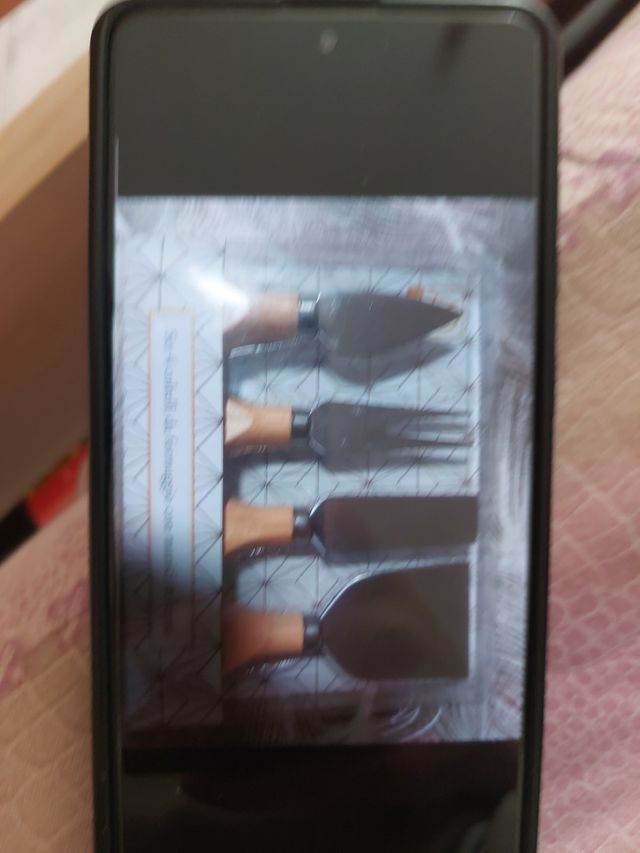 Set 4 coltelli formaggio legno