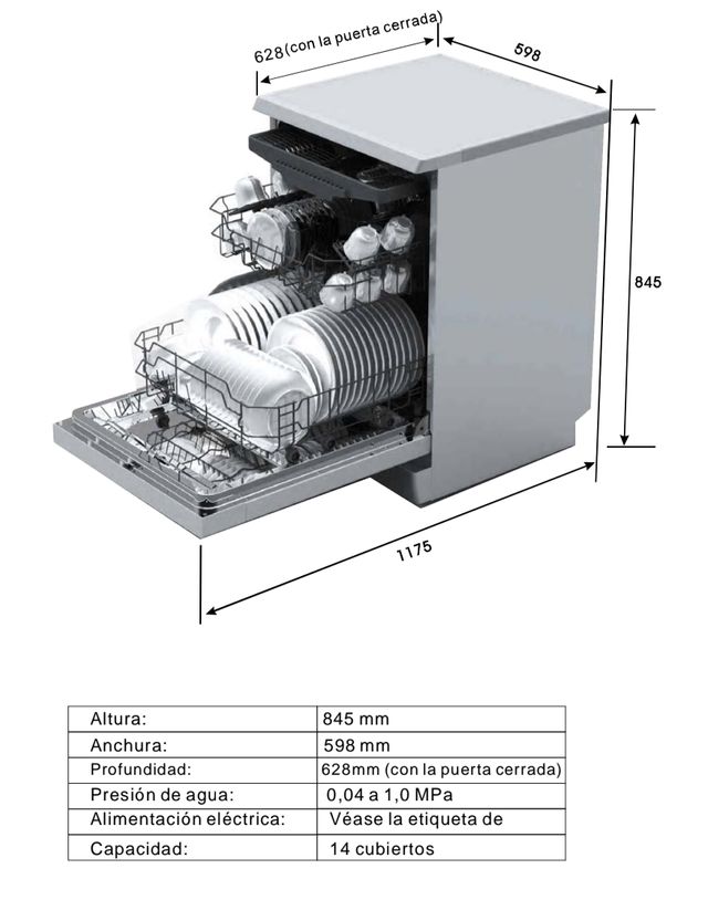 Lavavajillas Saivod 60cm - Perfecto estado