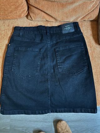 Minifalda vaquera negra - Talla 40