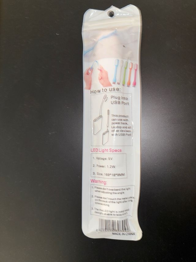 Luz LED USB - Lámpara portátil