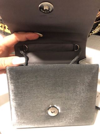 Bolso Fiesta Gris Plata.