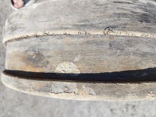 Criba antigua de madera