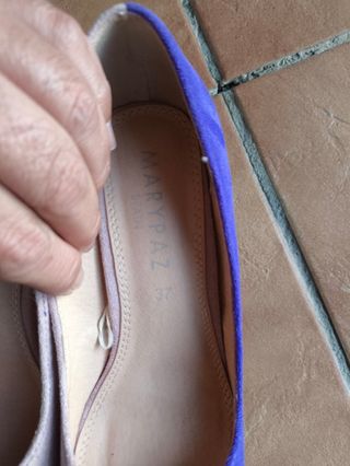 Tacones Marypaz beige y morado - 37