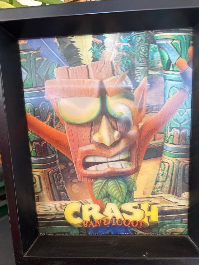 Cuadro Crash Bandicoot que cambia de imagen