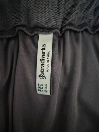 Falda plisada gris - Tul