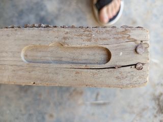 Criba antigua de madera