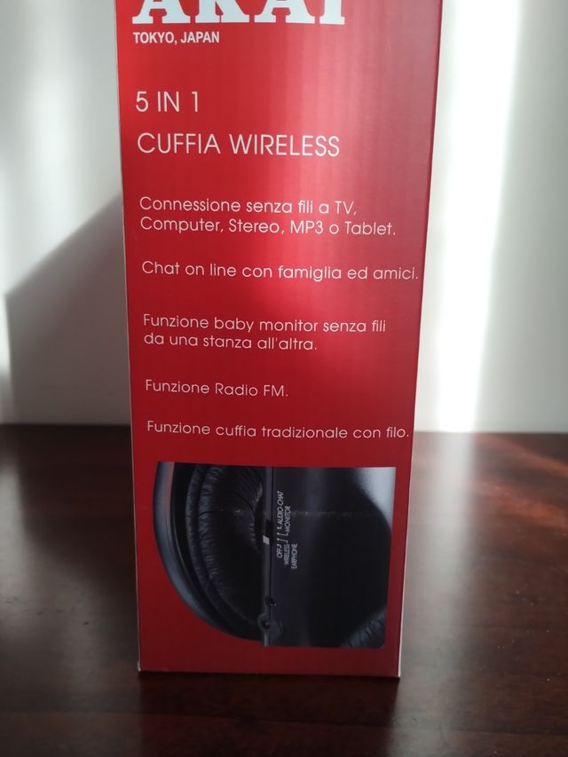 AKAI Cuffie Wireless 5 in 1
