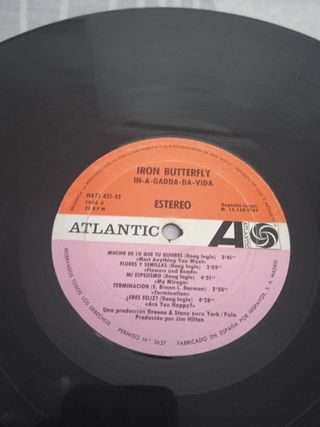 Vinilo Iron Butterfly - In-A-Gadda-Da-Vida