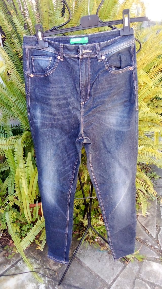 Jeans Benetton 38 - Azul Escuro