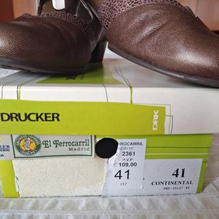 Drucker marrones talla 41 plantilla ortopédica 