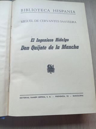 EL INGENIOSO HIDALGO DON QUIJOTE DE LA MANCHA