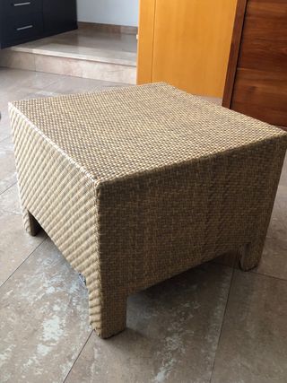 Mesa centro Kettal ratán beige