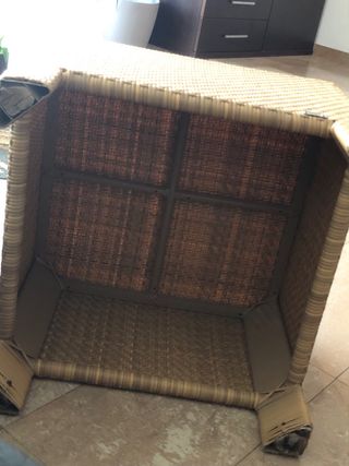 Mesa centro Kettal ratán beige