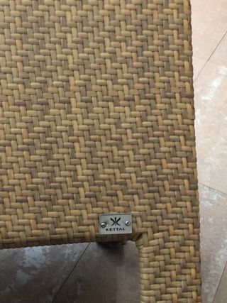 Mesa centro Kettal ratán beige