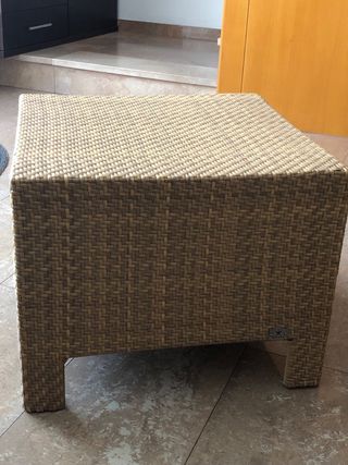 Mesa centro Kettal ratán beige