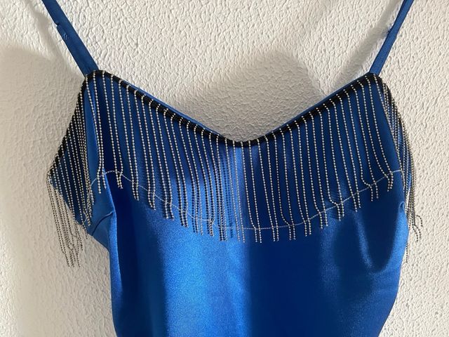 Vestido azul electrico