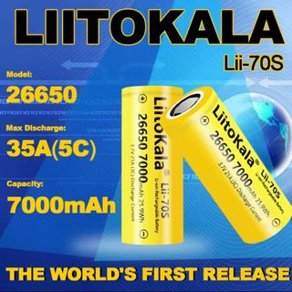 LIITOKALA 26650 7000mAh bateria recargable litio