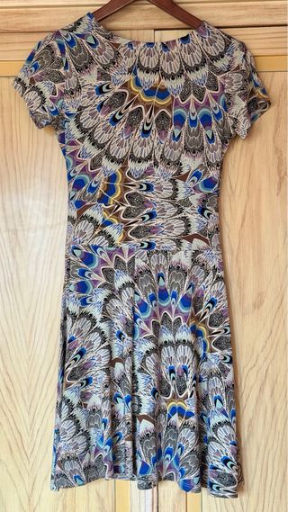 Vestido estampado verano muy favorecedor T.38