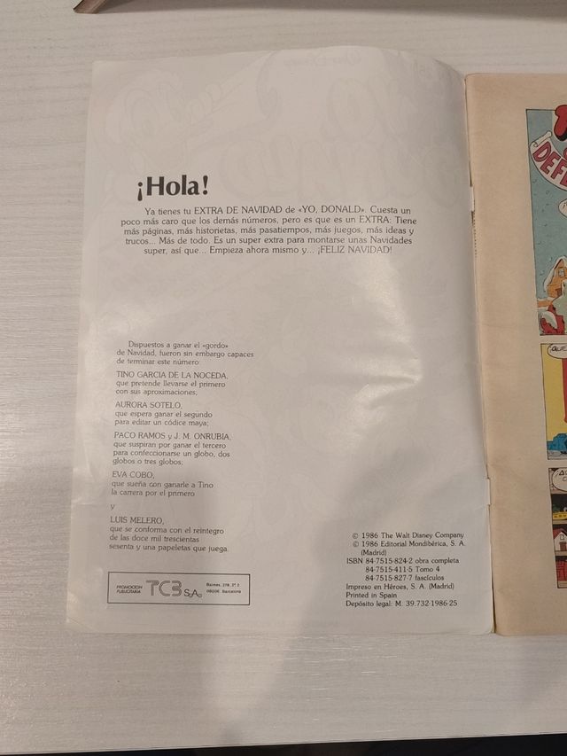 Yo Donald. Extra Navidad 1986