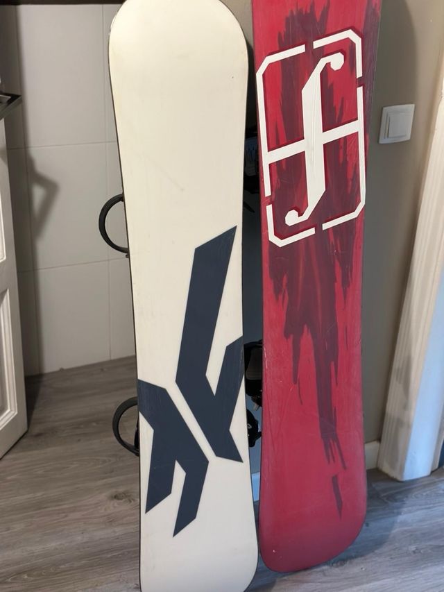 2 Snowboards con Fijaciones