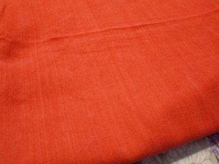 Tovaglia lino rossa bordata blu