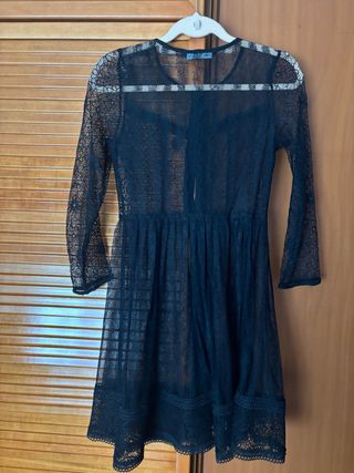 Vestido negro Zara - Talla S