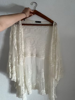 Kimono color crema