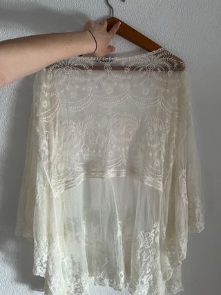 Kimono color crema