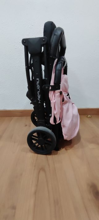 Silla paseo bebé rosa