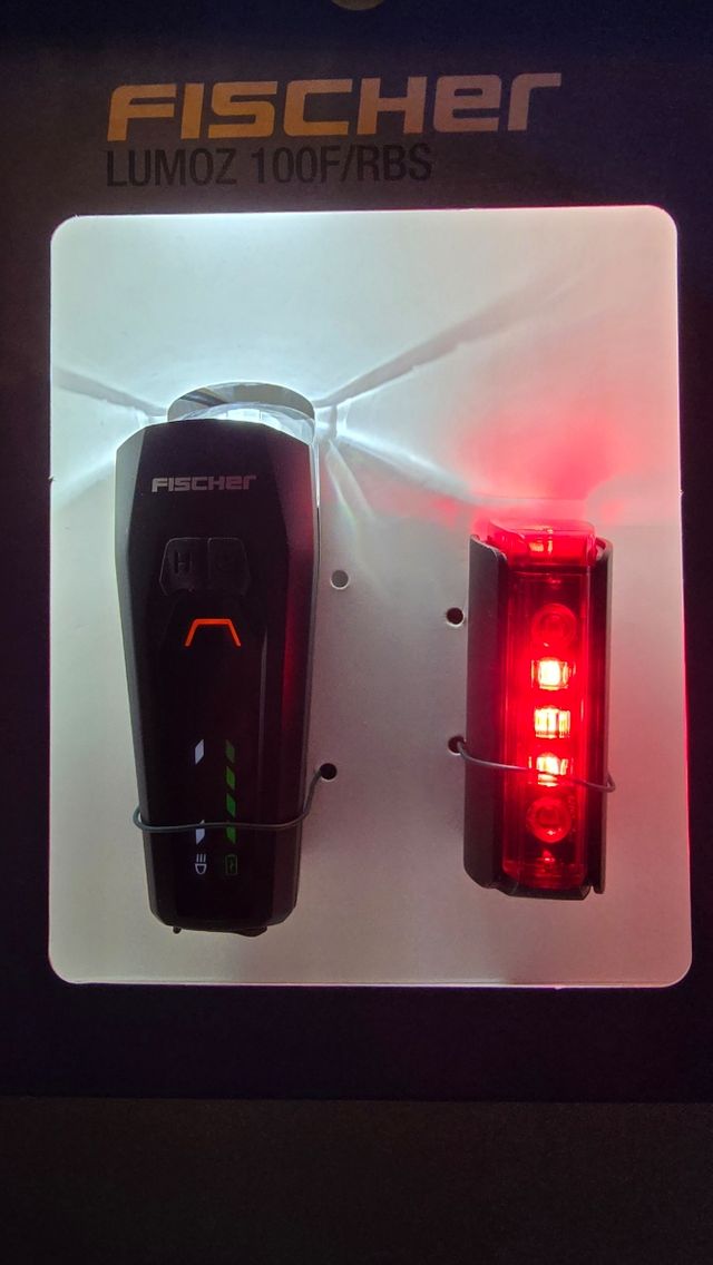 Luz delantera y trasera bici Fischer alta calidad