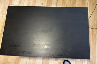 Mesa centro negra de madera