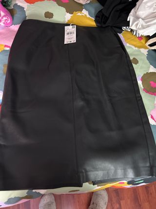 Falda midi negra - Talla 5