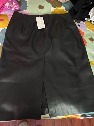 Falda midi negra - Talla 5
