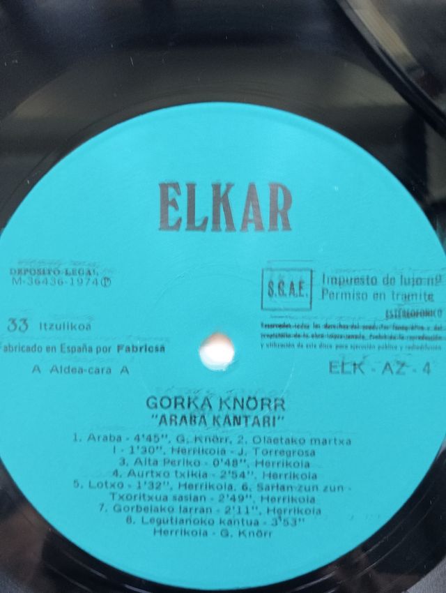 LOTE 5 Discos Folk Vasco