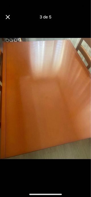 Mesa comedor 4 sillas madera