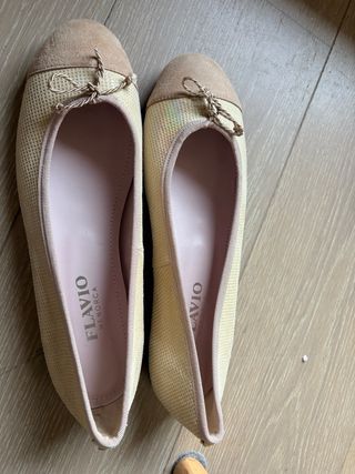 Bailarinas FLAVIO MENORCA beige 40 sin estrenar