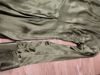 Vestido camisero verde oliva