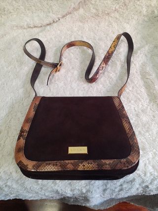 Bolso Luxax piel marrón dorado en perfecto estado