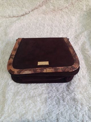 Bolso Luxax piel marrón dorado en perfecto estado