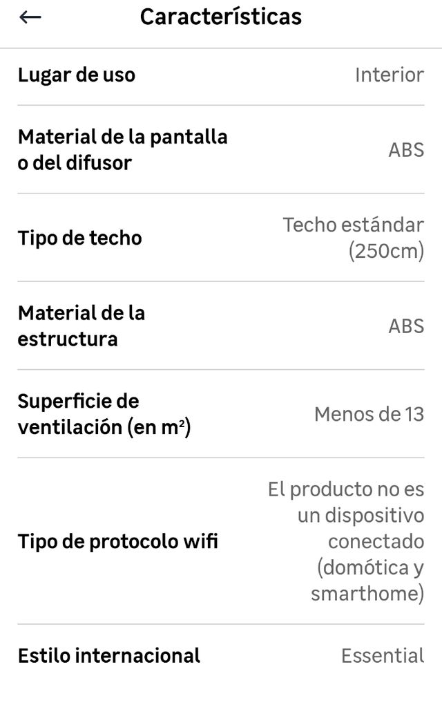 Mantra Alisio ventilador de teto branco com luz DC