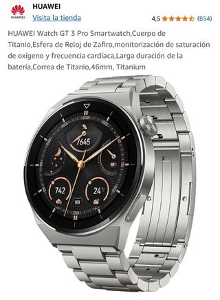 HUAWEI Watch GT 3 Pro Titanio Elite - NUEVO.