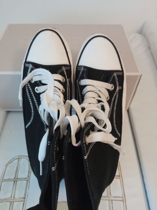 Zapatillas plataforma negras talla 38