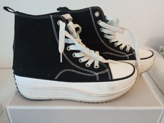 Zapatillas plataforma negras talla 38