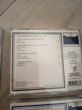 Lote de 4 CD Mozart