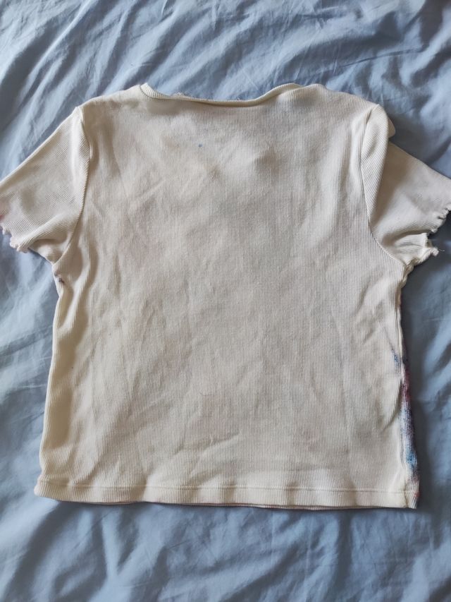Camiseta tie-dye cropped HM talla 11-12