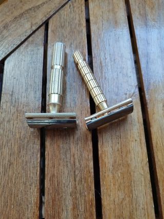 Pareja de máquinas de afeitar Vintage