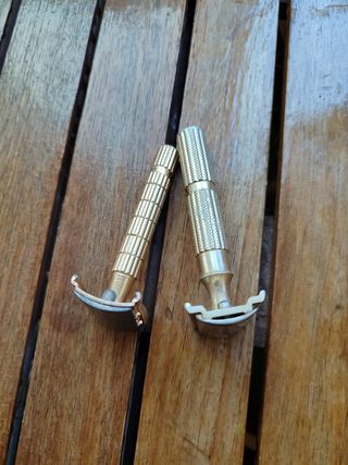 Pareja de máquinas de afeitar Vintage